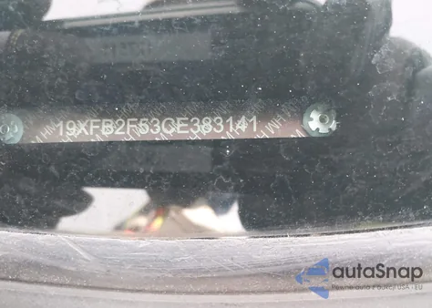 2012 Honda Civic Lx from USA, damaged, VIN 19XFB2F53CE383141